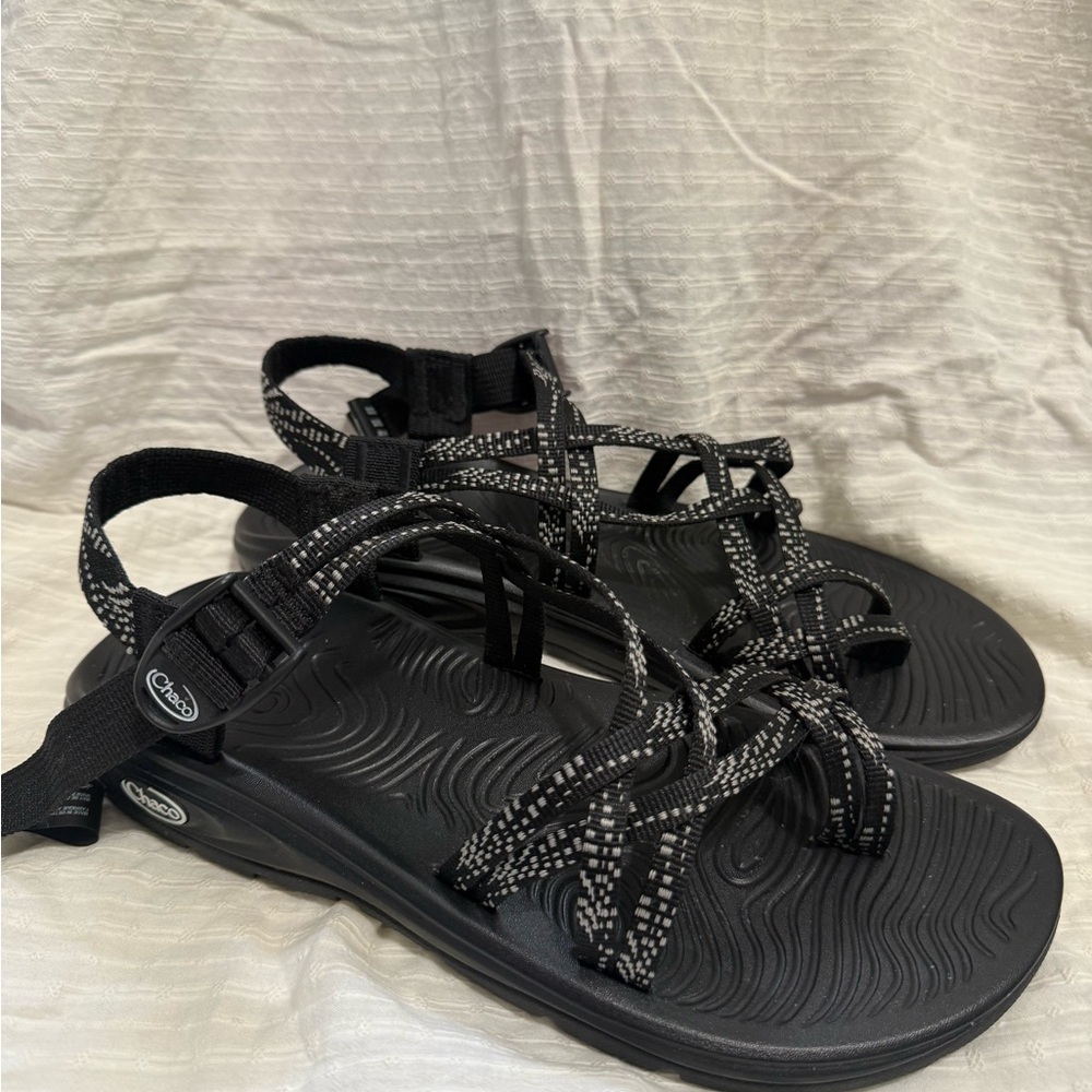 Chaco Women's Z/Volve X2 Sandals in Black Dash - Picture 2 of 6